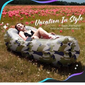 Camouflage Outdoor Inflatable Lounger